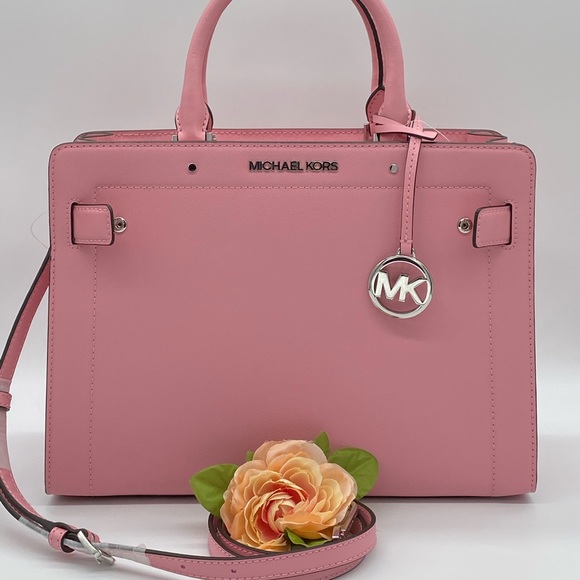 MICHAEL KORS RAYNE MEDIUM EW SATCHEL CARNATION - Picture 2 of 14